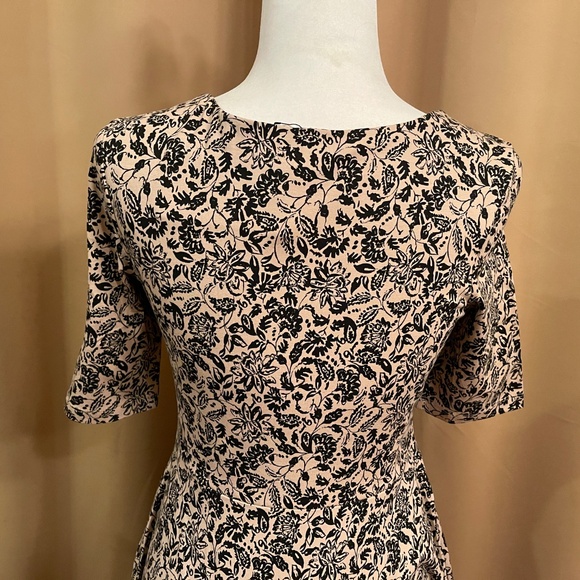 NEW! Pact Fit & Flare Paisley Blossoms Scoop Midi Dress Size Small NWT! - Picture 7 of 12